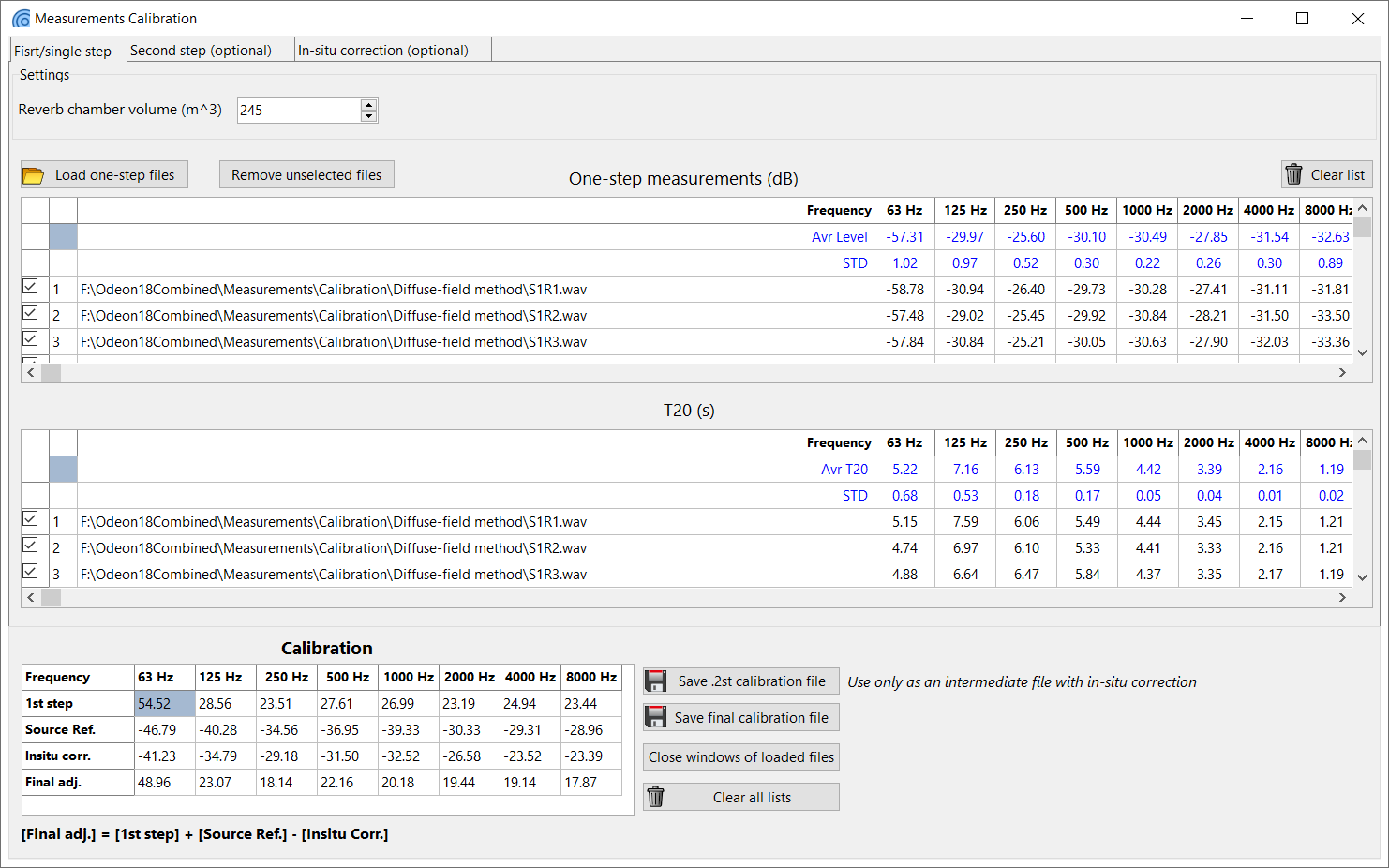 Calibration Interface